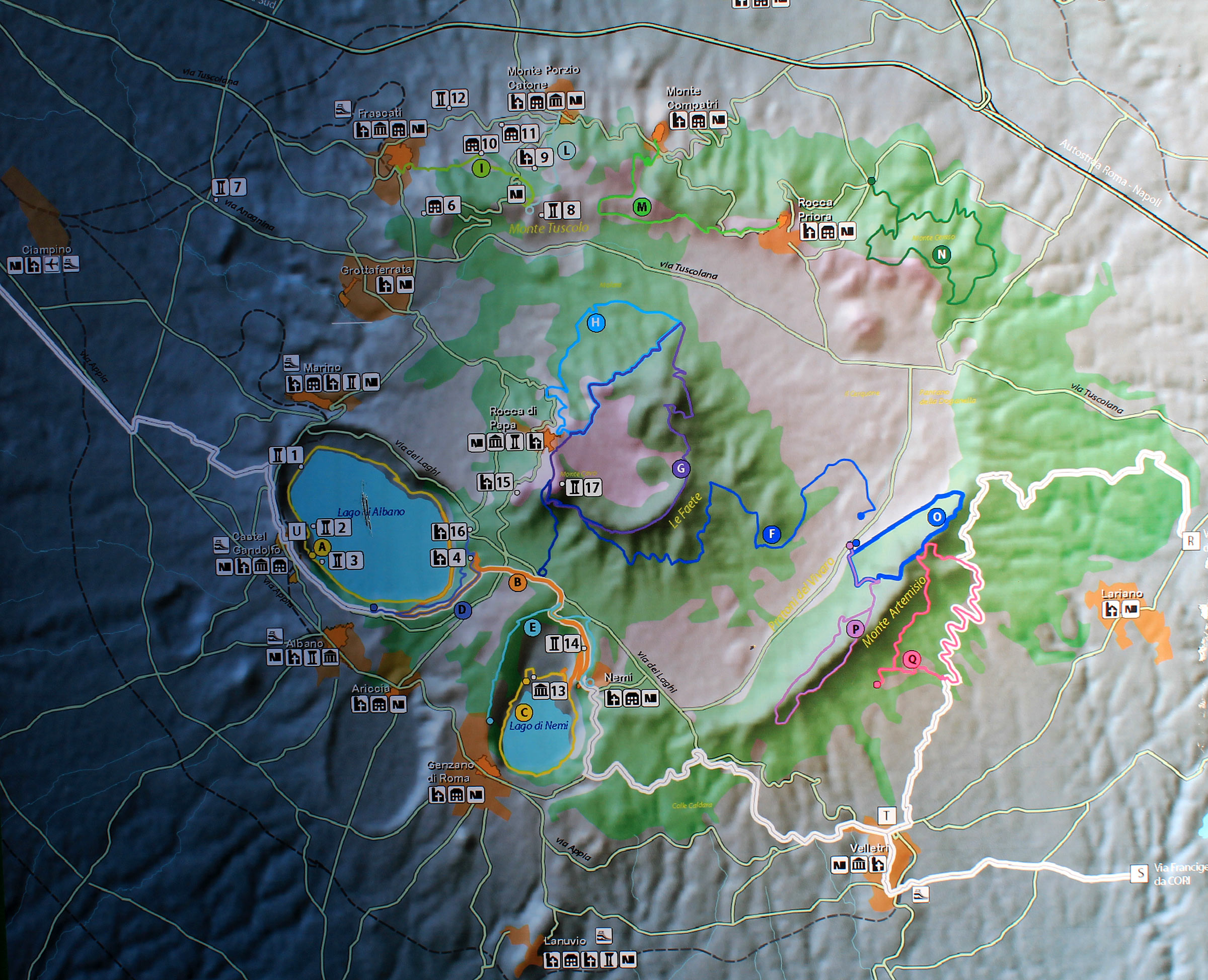 Castel Gandolfo map